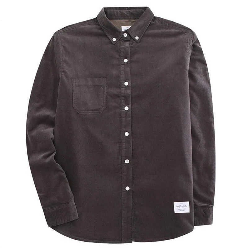 Quality Shirts Men's Men's Casual Cotton Corduroy Warm Winter Shirt Thick Fleece Lining Thermal Shirt Long Sleeve Bottoming Shirt Mens Win