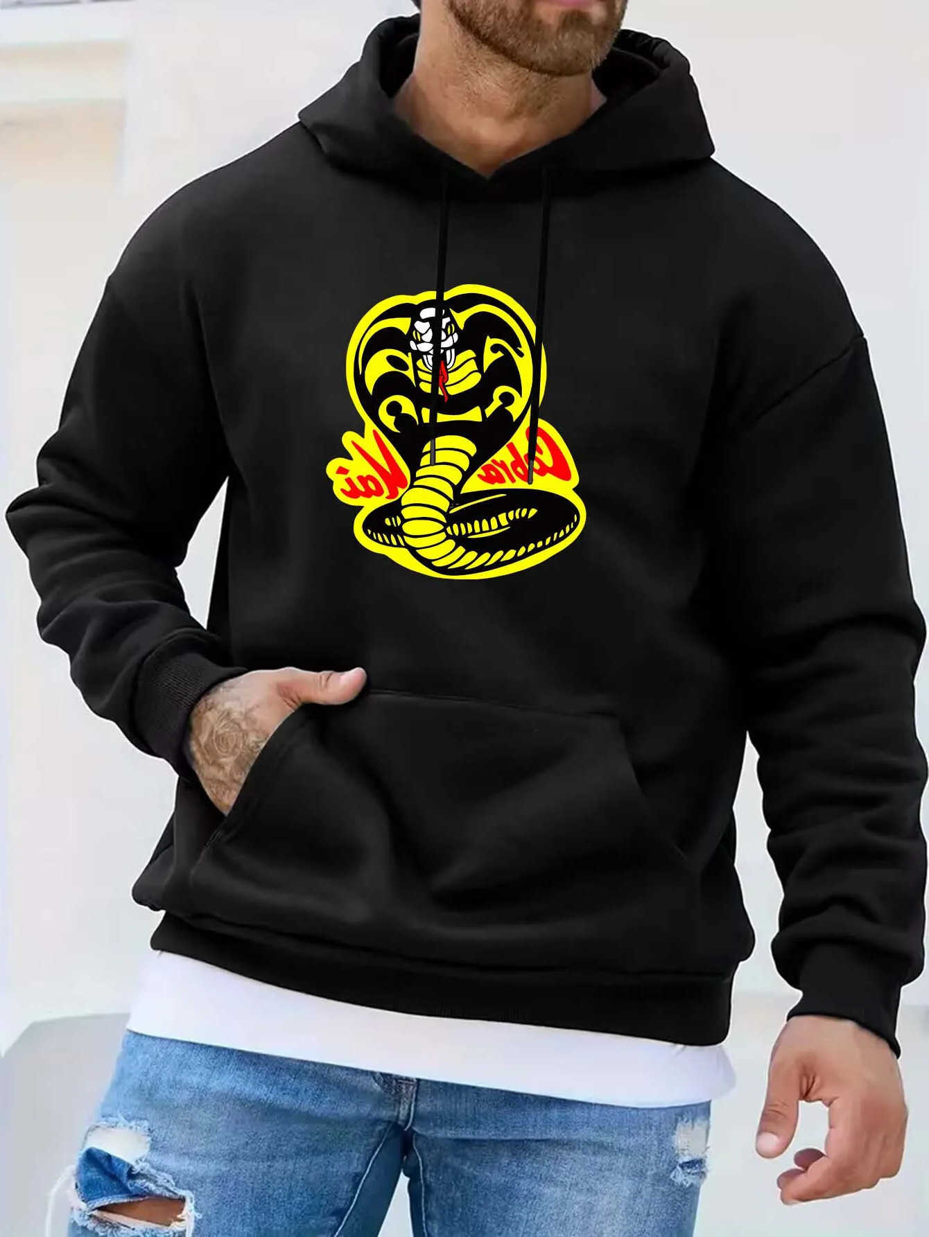 2026 Sweatshirts Men's Cobra Hoodies Printed Hooded Men Women Hoodies Plus Size Fashion Sweatshirt Long sleeve Unisex Streetwear Tops D260921