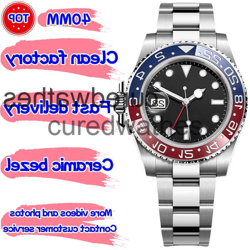 Designer Mens Luxury Watch GMT Watches Clean Factory Super Qualtiy Cal3186/3285 movement Automatic Mechanical Watch Sapphire Waterproof With Box X9I