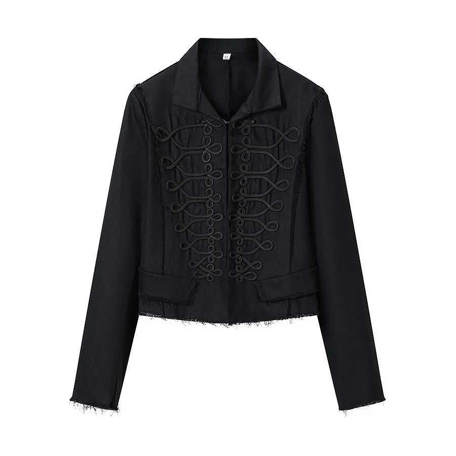 Chic Women's Jackets 2026 Women's Designers Trendy Edgy Jackets Girls Vintage Cropped Blazers Female Elegant Casual Street Slim Fall Coat