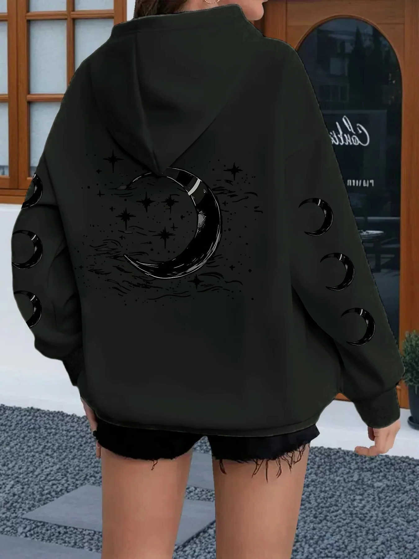 Moon Men's 2026 Hoodies Sweatshirts Printed Hooded Men Women Hoodies Plus Size Fashion Sweatshirt Long sleeve Unisex Streetwear Tops D260921