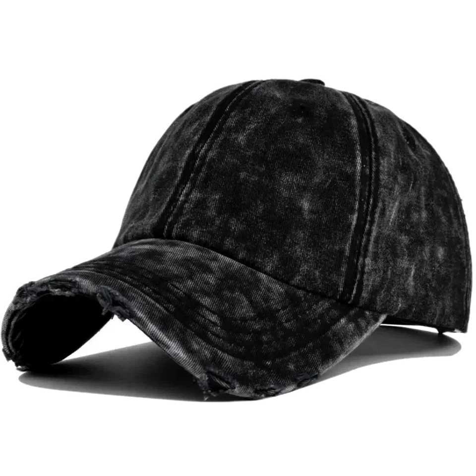 Cap Washed Cotton New High Unisex Quality Denim Plain Baseball Cap Men Women Adjustable Casual Outdoor Streetwear Fashion Hat M260908
