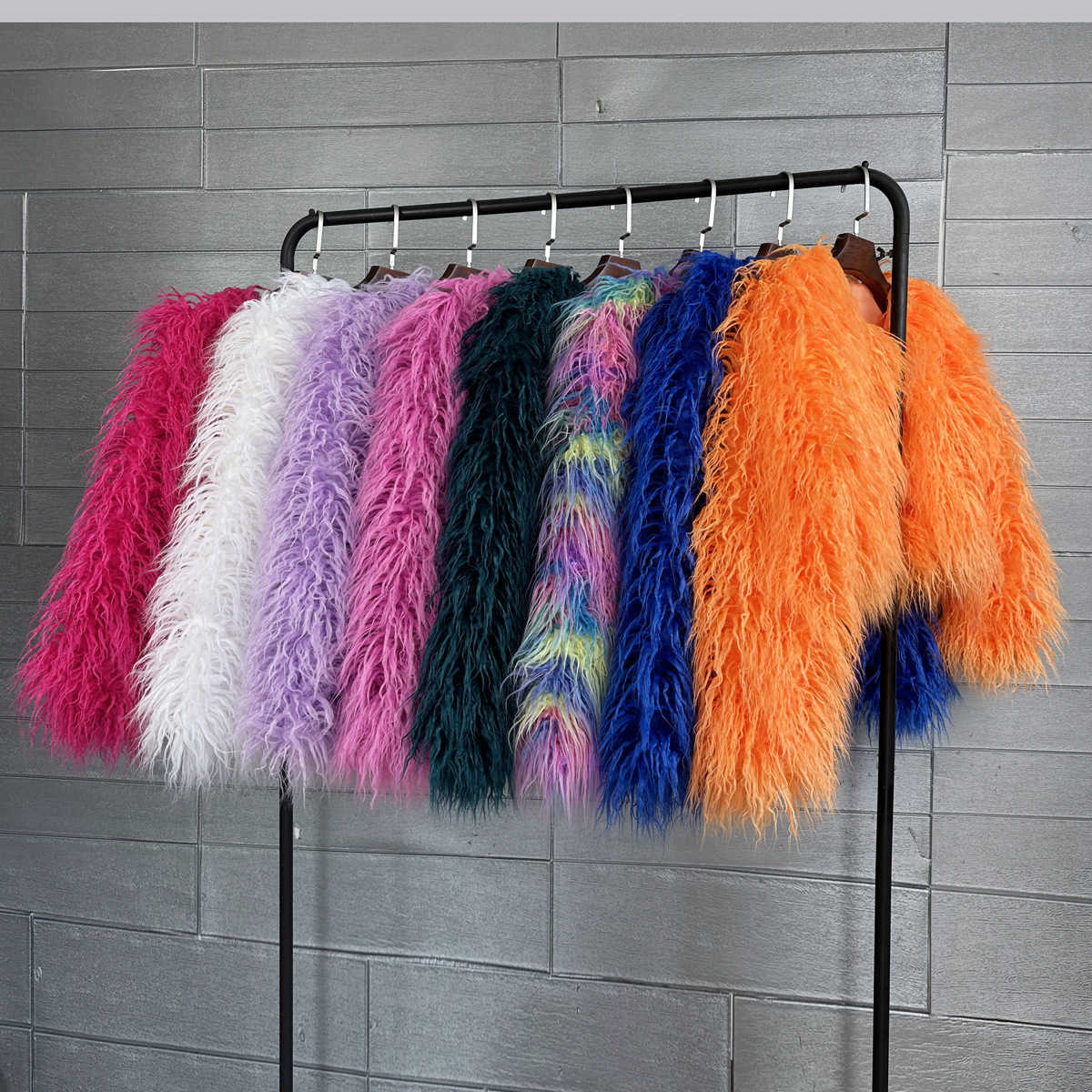 Coat Short Women Faux Fur Coats Jackets V Neck Thick War Y2k Streetwear Jacket Elegant Work Outerwear Autun Winter 2026 D260921