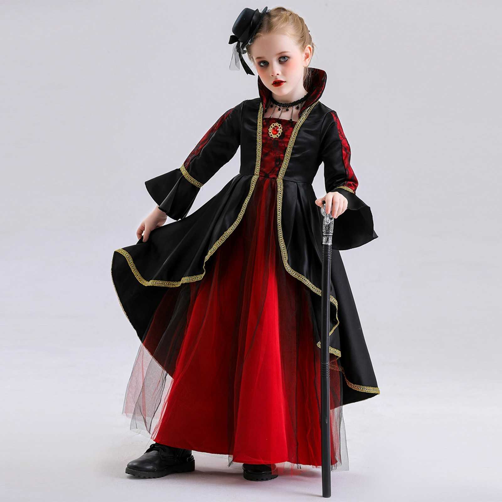 Abito a tema vampiro per costume di Halloween Cosplay elegante costume da festa vestito da strega costume da strega magica H260921