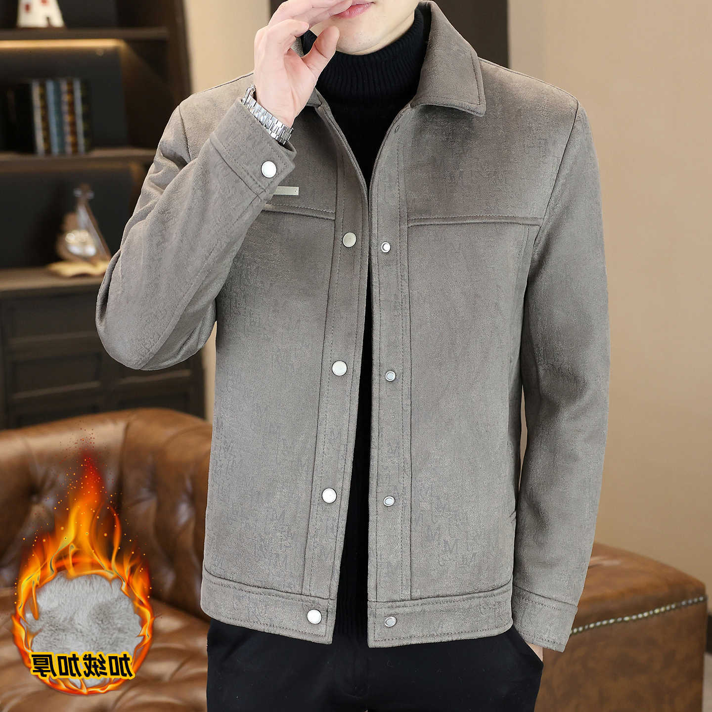 Quality Men's High Wool Blends Winter Woolen Jacket for Men Slim Fit Thick Warm Added Velvet Short Windbreaker Casual Business Wool Blend Jacke