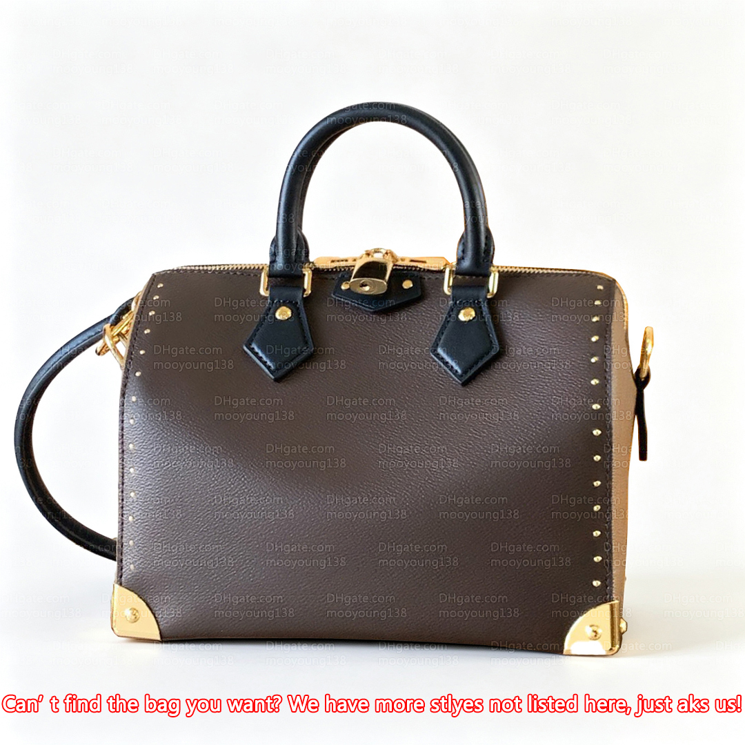 12A Premium Mirror Quality Designer Tote Bags for Women 20.5cm 27cm Trunk Handbags for Travel Luxury Shoulder Bag Brown Crossbody Purse with Box M13