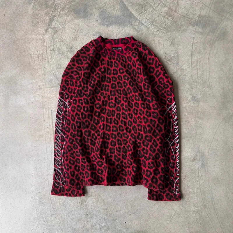 American Letter Printed Round Neck Long Sleeved Mens High Street Fashion Casual Long Sleeved Y2k 260920