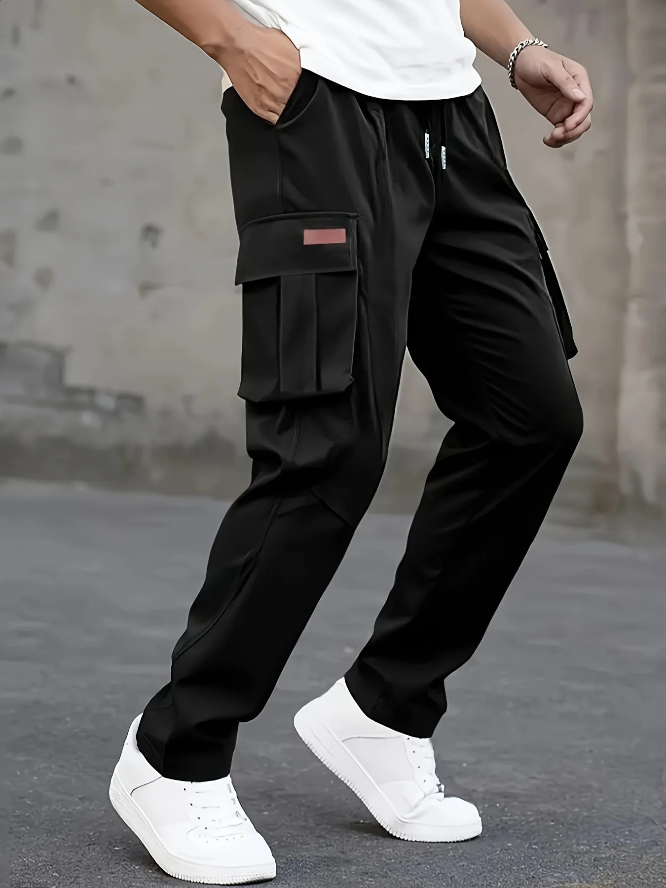 Mens casual work pants sporty jogger hiking multipocket tactical and leisure 260920