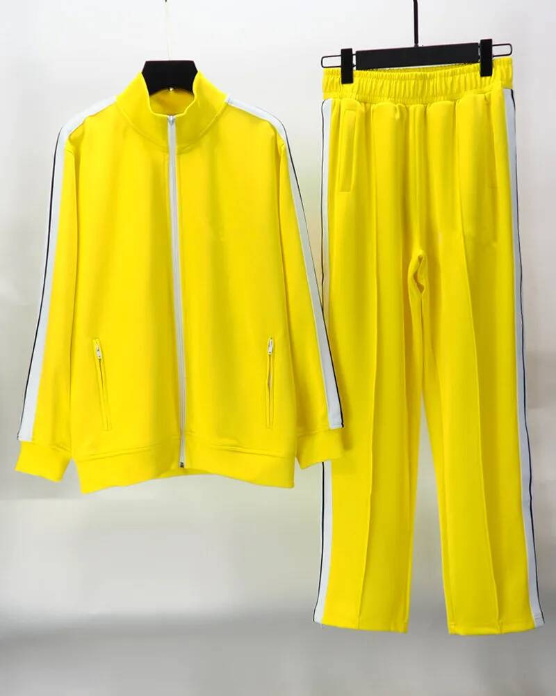 Palmsly Tech Fleece Tracksuit Man Angelstracksui Designer Sweat Suits Jacket Pants Womens Sweatshirt Sportswear Joggers Cardigan Zipper Letter Palms