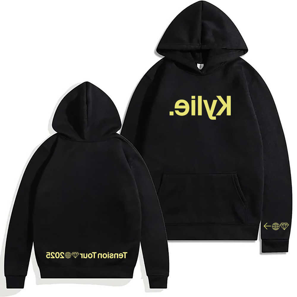 Minogue Men's Kylie Hoodies Sweatshirts Tension Tour Hoodie Hip Hop Sweatshirt Men and Women Fashion Aesthetic Pullover High Street Casual Stre