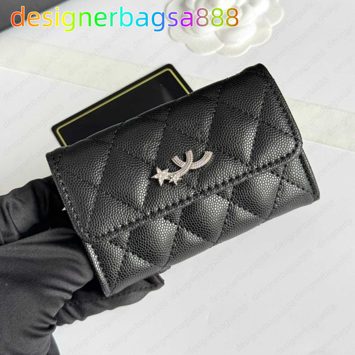 Pocket organizer Crocodile patterned coin purse designer wallets purses embossed card bag can hold credit card change caviar cowhide Men's wall