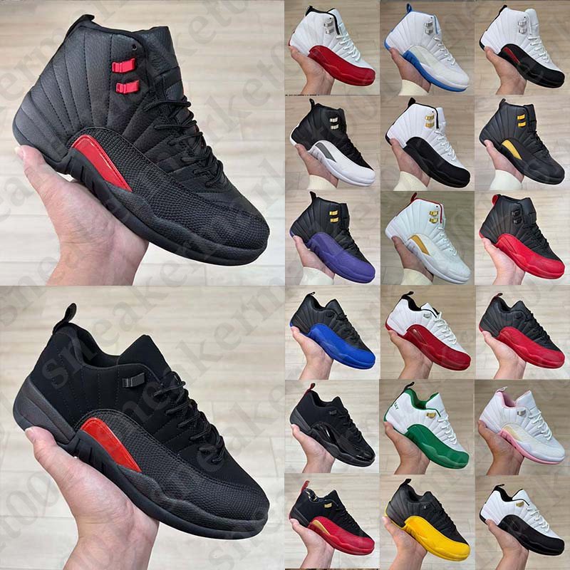 Free Shipping With Box Designer 12 12s basketball Shoes sneakers low trainers Bloodline taxi French Blue heels Loafers kitten flats chaussure mens w