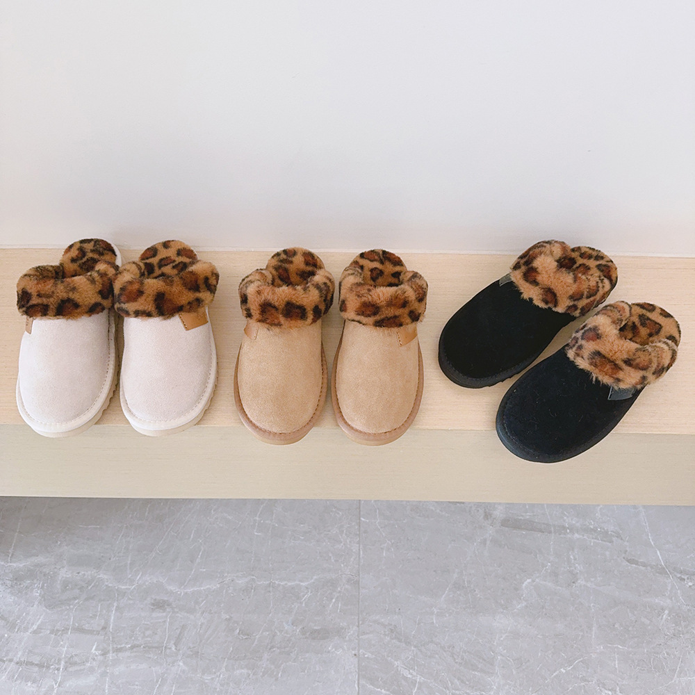Real Australia High-quality girls warm snow boots Teenage Students Winter Fur Slippers Sheepskin Shearling Women's Boot Winter Mules Slip-on Wo