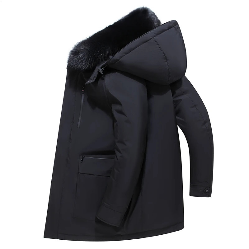 Winter Arrived Men Thickened Down Jacket 30 Warm Coat Fashion Long White Duck Hooded Parkas 260920