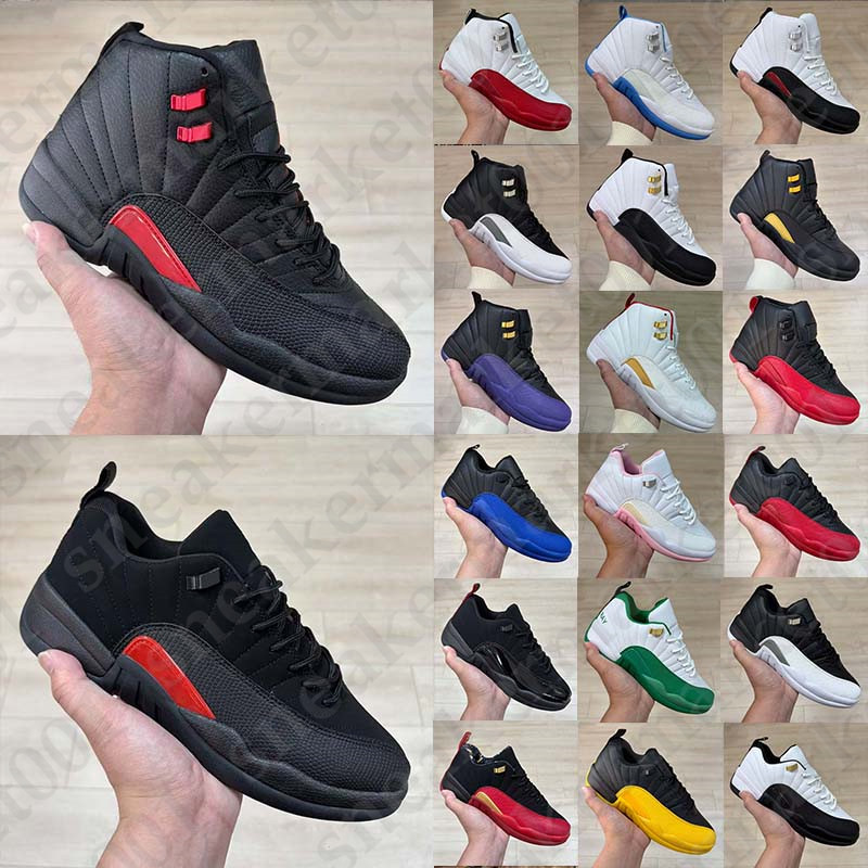 Free Shipping With Box Designer 12 12s basketball Shoes sneakers low trainers Bloodline taxi French Blue heels Loafers kitten flats chaussure mens w