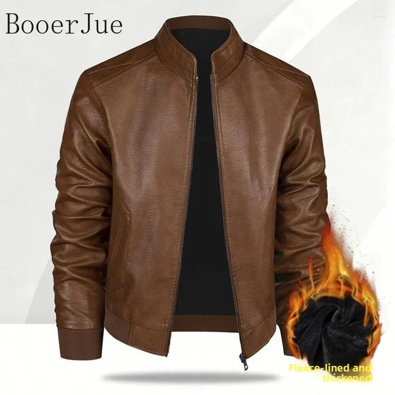 Men Leather Jacket Autumn Winter Faux Coat Korean Style Slim Fit Casual Trendy Versatile Handsome Outerwear For 6XL