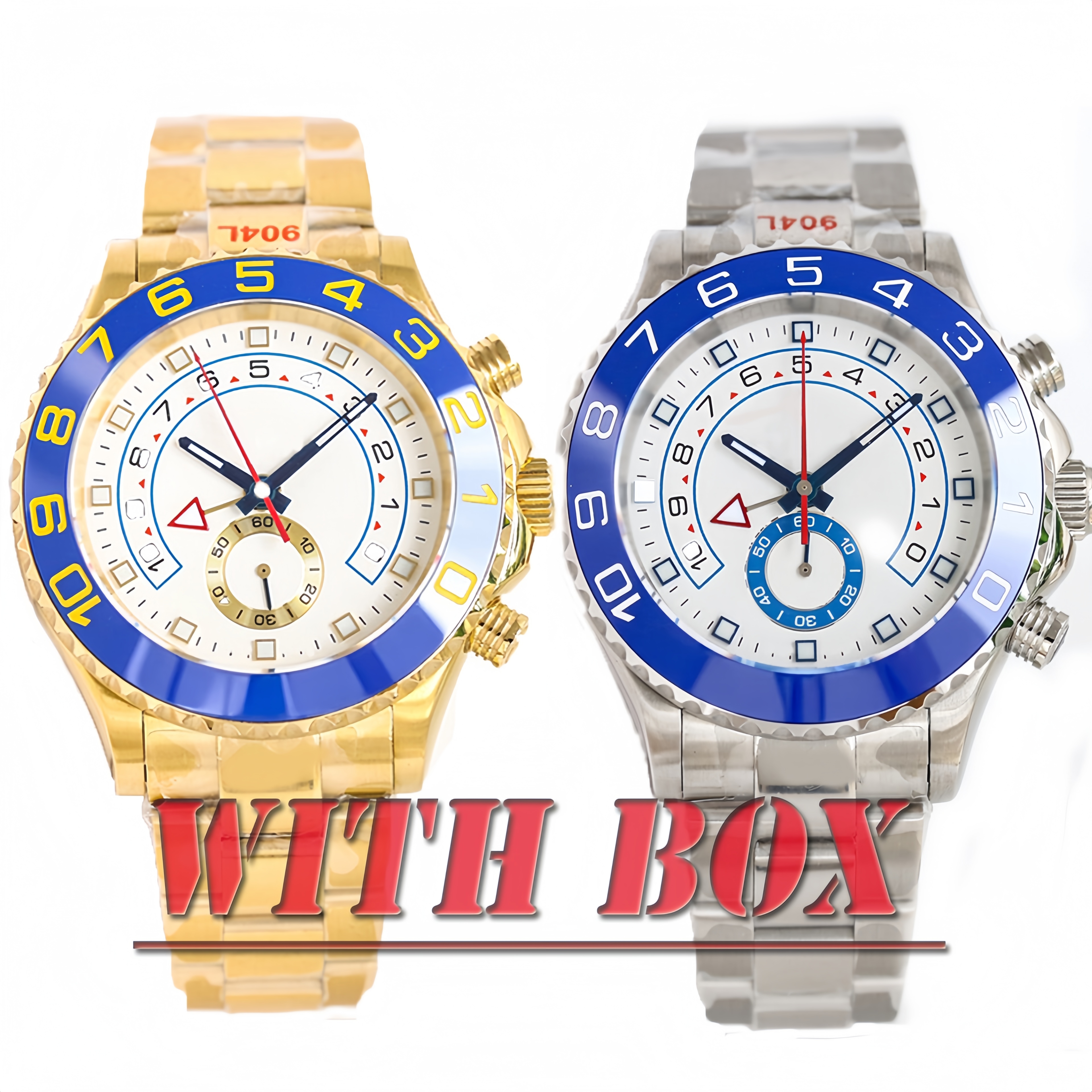Luxury watch with large dial, fashionable mens watch designer movement mechanical 44mm stainless steel strap fashionable luxury men sapphire waterpr