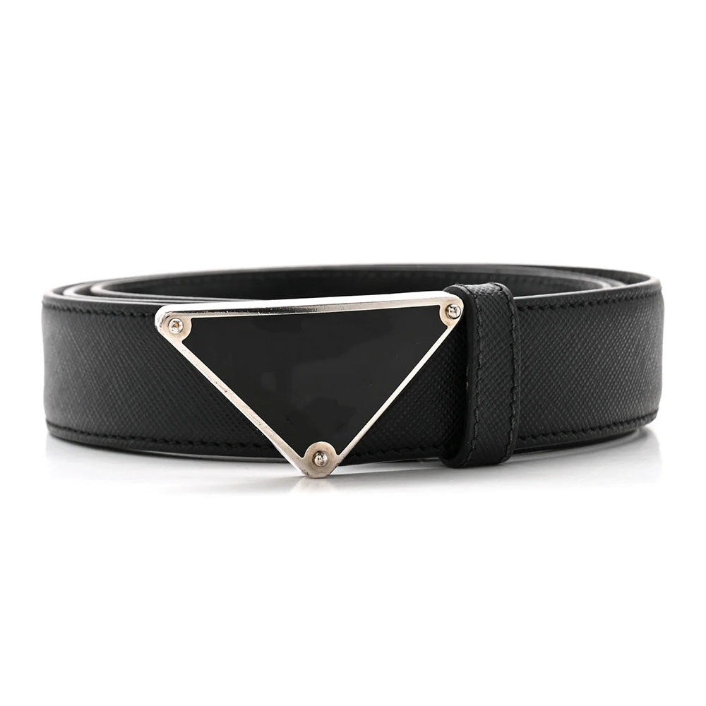 Ceinture pour hommes ceinture de luxe ceintures hommes ceintures de créateurs femmes or Triangle boucle mode classique ceinture en cuir véritable