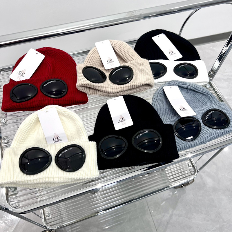 CP Beanie Designer Hats for Women Knitted Bonnets Mens Winter Hat Fall Thermal Skull Cap Casual Travel Classical Luxury Beanies Grey Black Beanies K