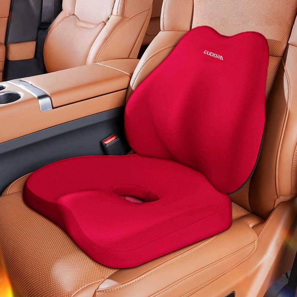 Car Covers Car Seat headrest and waist support car pillow neck pillow car neck pillow memory seat backrest waist support set cushion J260919