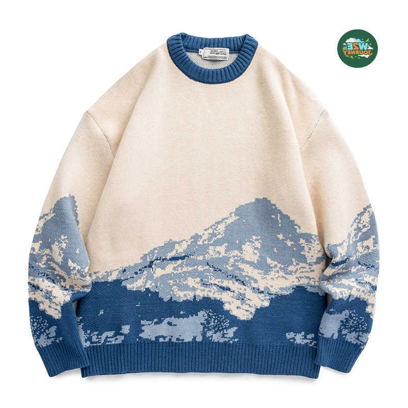 Luxury W2EJOURNEY Quty EU US Size Men'S Sweater Outdoor Fall Winter Trendy Round Neck Men'S Loose Casual Sweater S2609218WN9