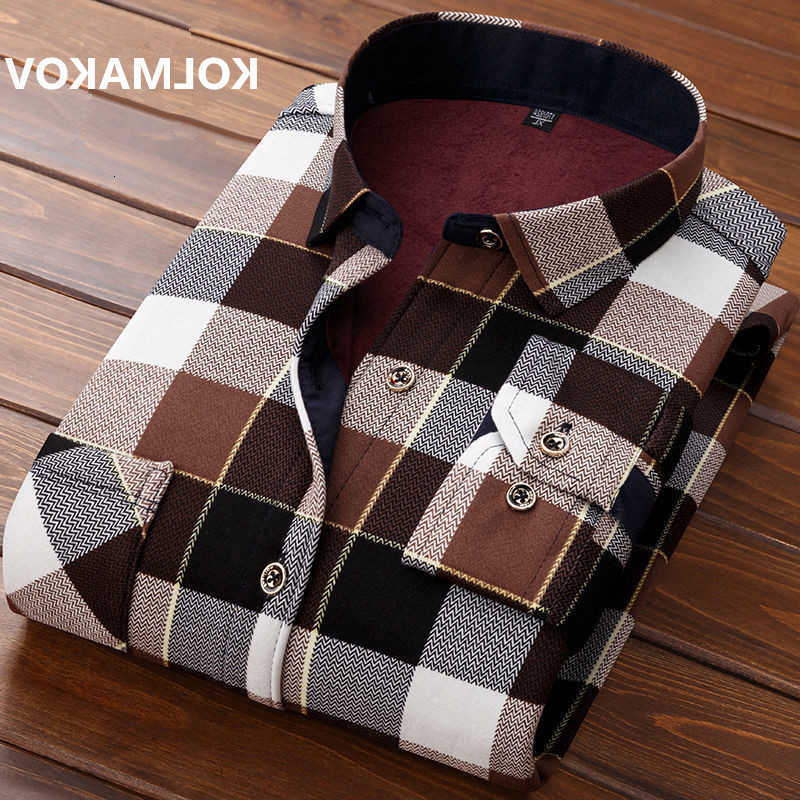winter Shirts 2026 Men's Casual Men's fashion smart casual striped long Sleeve Shirts autumn men thicken Shirt Slim Fit Shirt Male full si