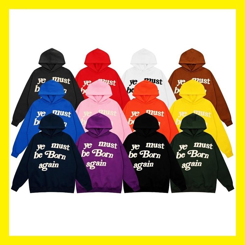 Sweat à capuche avec lettres imprimées pour hommes et femmes, coupe ample, lourd, Streetwear d'hiver, pull pour Couple, haut surdimensionné