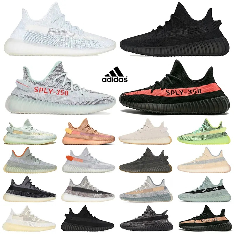 adidas Yeezy Boost 350 V2 running shoes sneakers Low Top Skate Shoe Upper rubber Outsole Lace Up designer Footwear women man Trainers shoe Running S