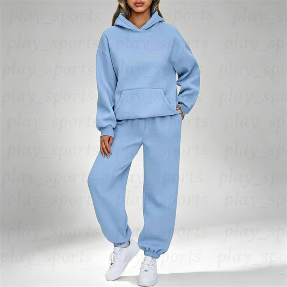 Tracksuits Designer womens hoodie Set Loose Long Sleeve Pullover Top Gym Unisex Casual Sports Sweats Tops Women Clothes Yoga Sets coat and pants Tra