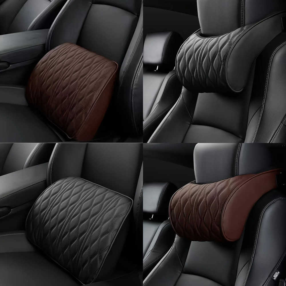 Seat Covers Premium Car Car Interior Set - Memory Foam Neck Pillow Lumbar Support J260919