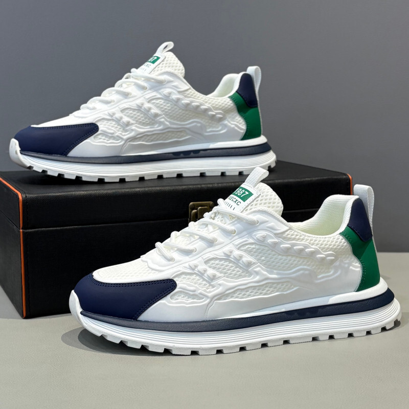 European-style men's 2025 new summer Designer shoes breathable mesh low-top soft-soled dad sneakers versatile casual sports Casual shoes shoes
