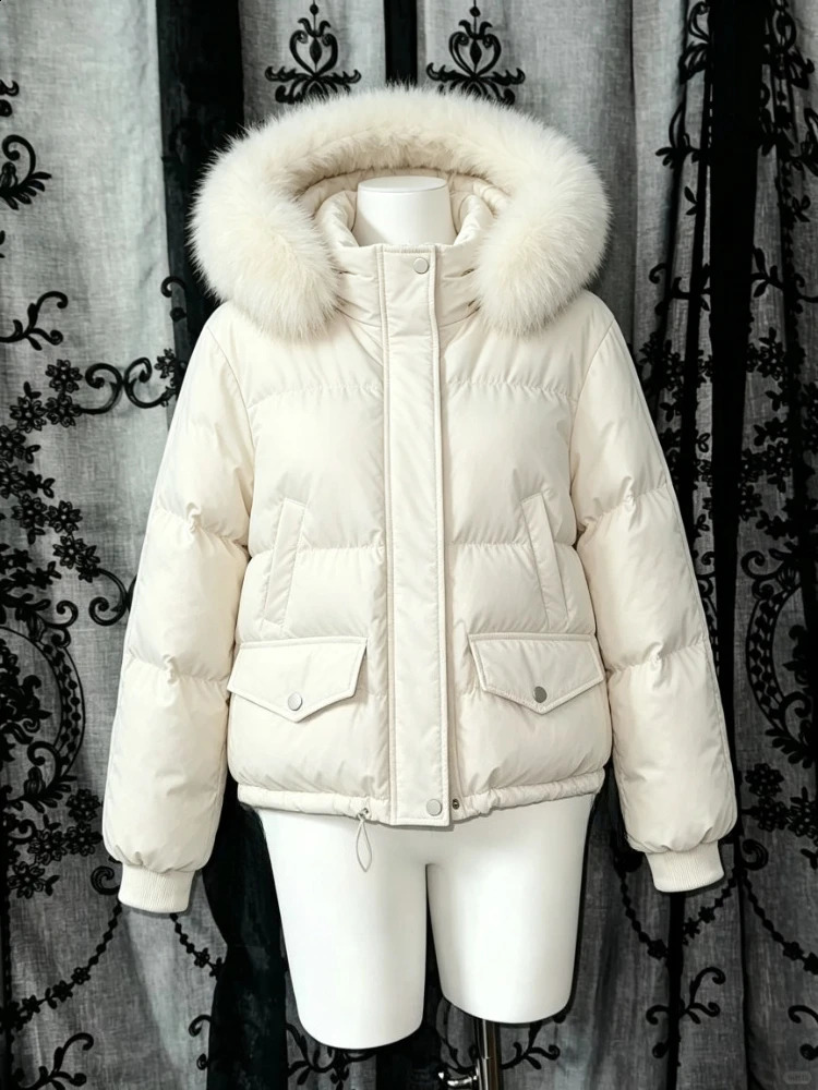 2026 Autumn Korean Fashion Y2K American Vintage Faux Fur Parkas Jackets Womens Cotton Padded Coats Warm Chic Casual Outwear Tops 260921