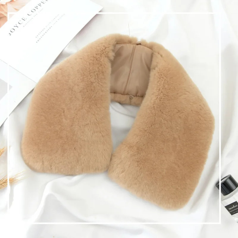 Rex Rabbit Fur Collar Square Collar Black Fur Collar For men Jacket Female Coat Hood Fur Decor Neck Warmer Furry Fur Collar 260920