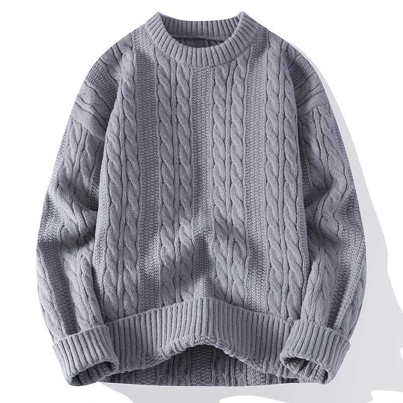 Men loose and comfortable sweater 2024 Thick Warm wool pullovers Autumn/Winter Men's Fashion Casual Sweaters Knittwear youth S26092188ZO