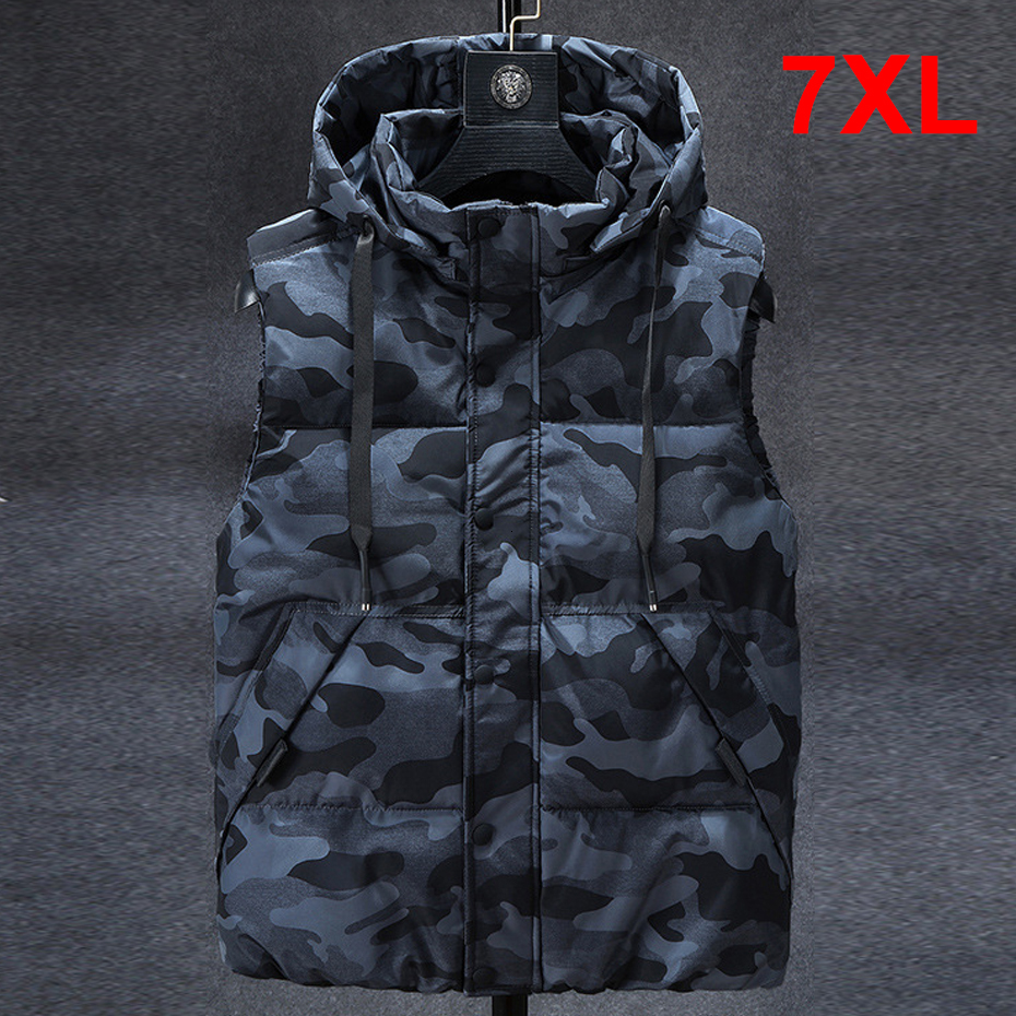 Camouflage Vest Men Fashion Sleeveless Jackets Plus Spring Autumn Camo Vests Coat Male Big Size 7XL J260921