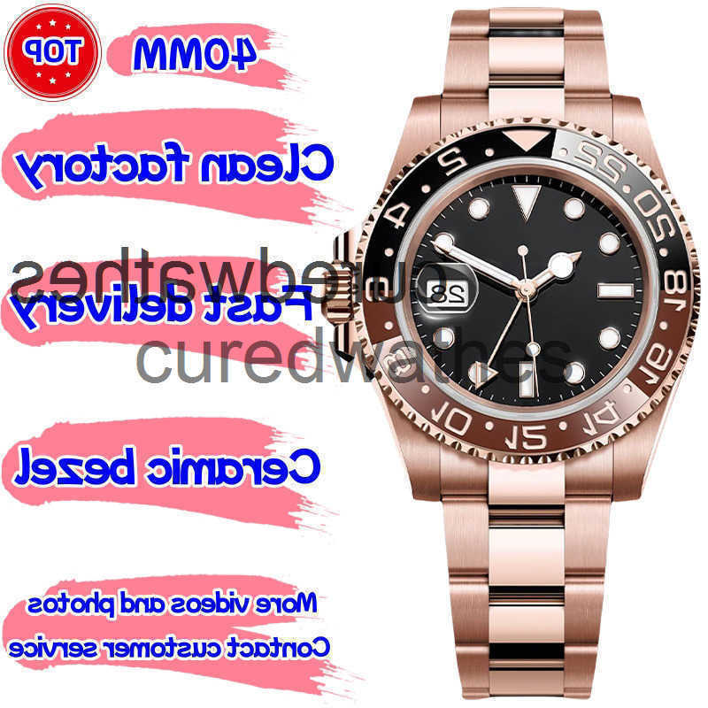 Designer GMT Luxury Mens Watch Watches Clean Factory Super Qualtiy Cal3186/3285 movement Automatic Mechanical Watch Sapphire Waterproof With Box XWE