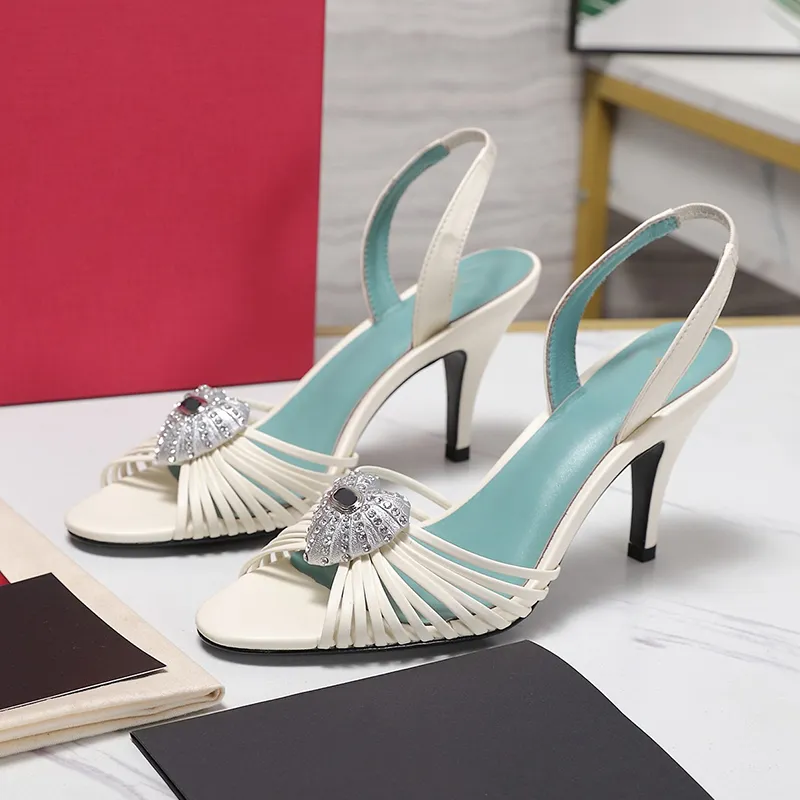 Fashion Brands Sexy High Heels Gladiator Sandals Women Satin Rhinestone Back Strap Party Shoes Summer Modern Sandals Women Size 35-42