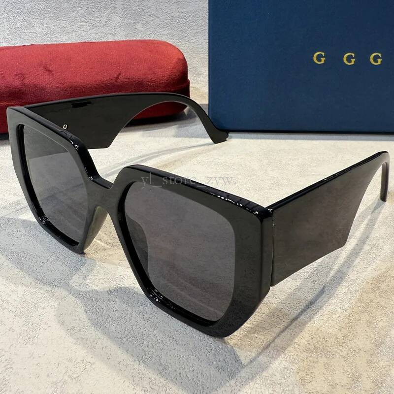 GG sunglasses designer women gg sunglasses black square frame gg glasses high quality uv protection fashion shades with brand gift box multicolor wi