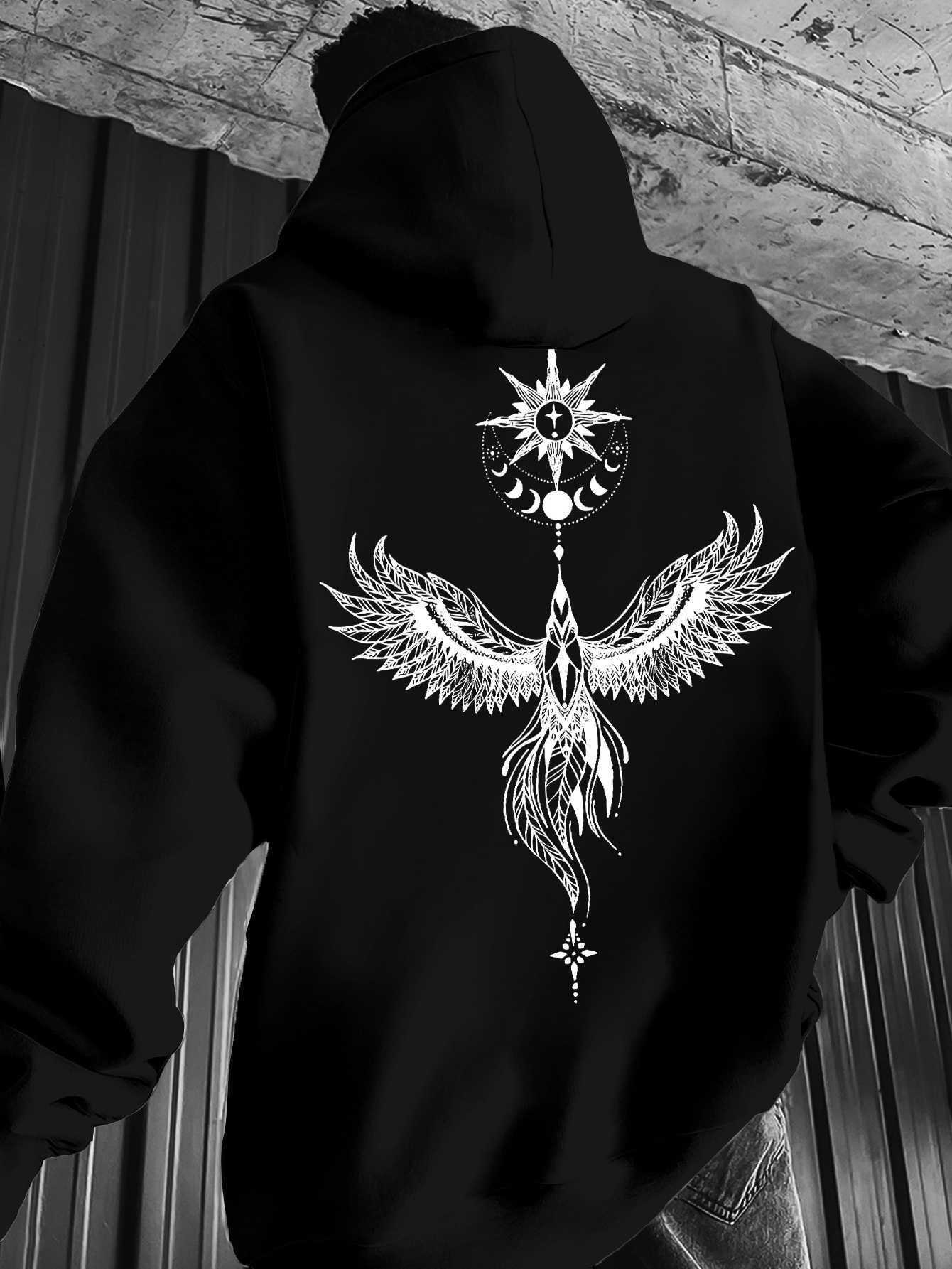 Hoodies Sweatshirts Men's casual Men's hooded sweatshirt suitable for spring and autumn seasons. A fashionable young man's sweatshirt