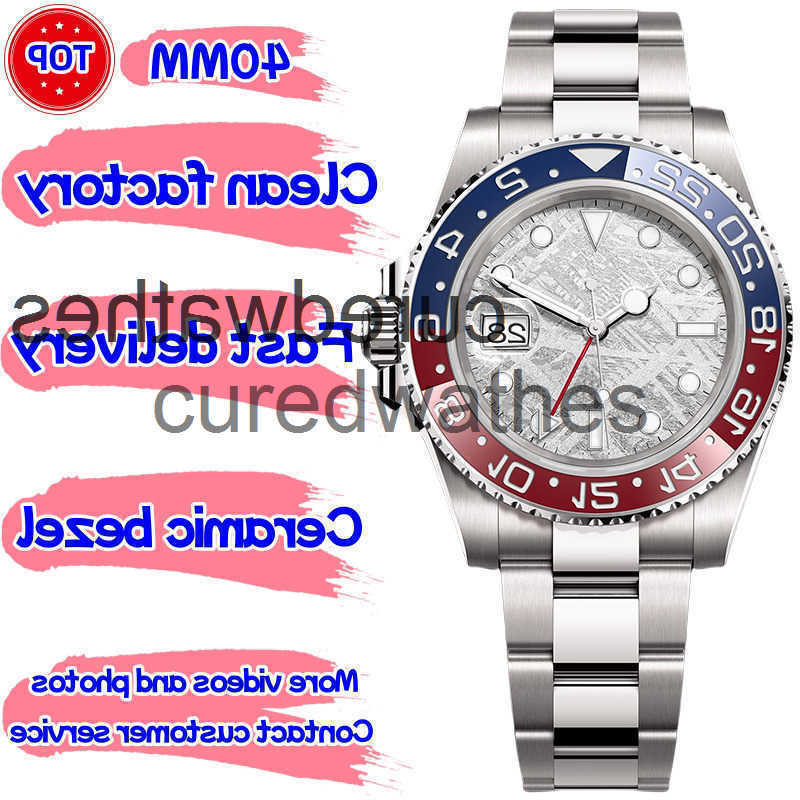 Luxury GMT Mens Designer Watch Watches Clean Factory Super Qualtiy Cal3186/3285 movement Automatic Mechanical Watch Sapphire Waterproof With Box D14