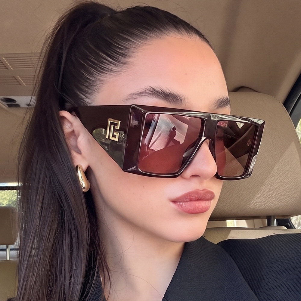 New Oversized Square Men Women, Trendy And Stylish Sunglasses For Driving Laotie