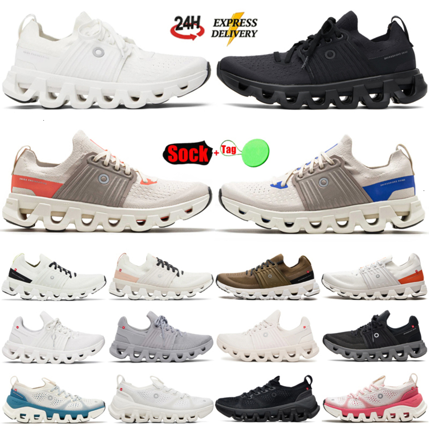 With Box Designer OC Running Shoes Mens Womens Sneakers Cloudswifts 4 Amp X Tempo Black White Grey Mesh Ultra-light Runner Outdoor Trainers Daily Ou