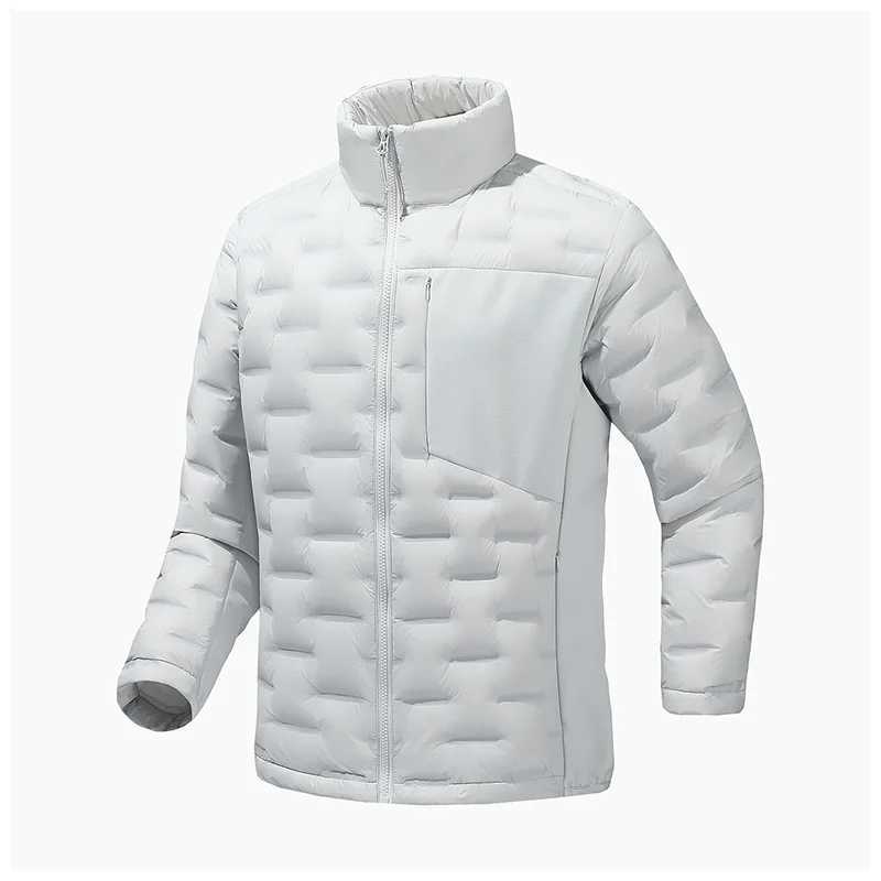 Lightweight Men's Down Jacket with 90% Duck Down Fill Warm Winter Outerwear Coat Navy Blue (5 Colors) S-3XL Q260921