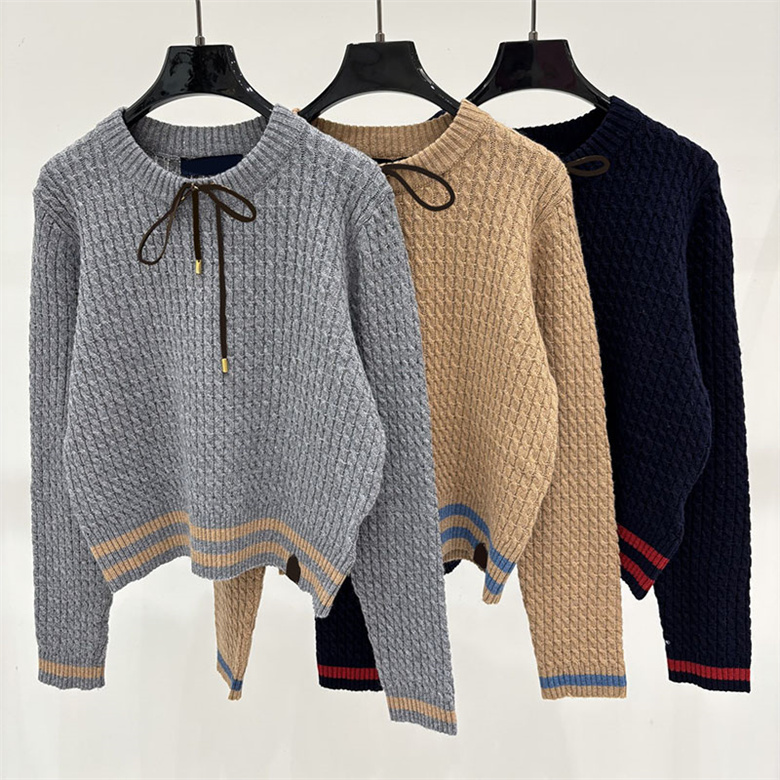 Designer Woman Vintage Knit Shirt Long Sleeve Sweater Autumn Winter Commuter School Daily Casual Wear