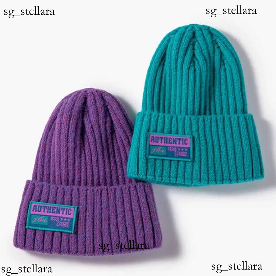 Womens Winter Knit Beanie Solid Color Fashion Label Cap Skullies Warm Comfortable Casual Style Hat for All SeasonsXJ251017 Hot