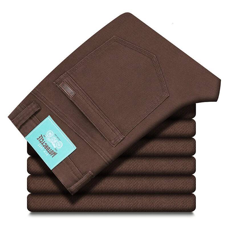 2026 nuovi jeans da uomo elastici in cotone primavera attillati pantaloni casual da lavoro dritti morbidi e confortevoli pantaloni in denim coreano