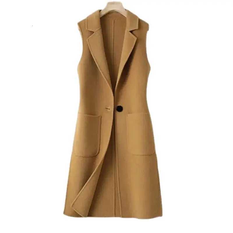 Women's Jackets Female Autumn Winter Korean Slim Medium-length Jacket Fashion Cardigan Waistcoat Jacket 2022 Women New Woolen Waistcoat A820 C2