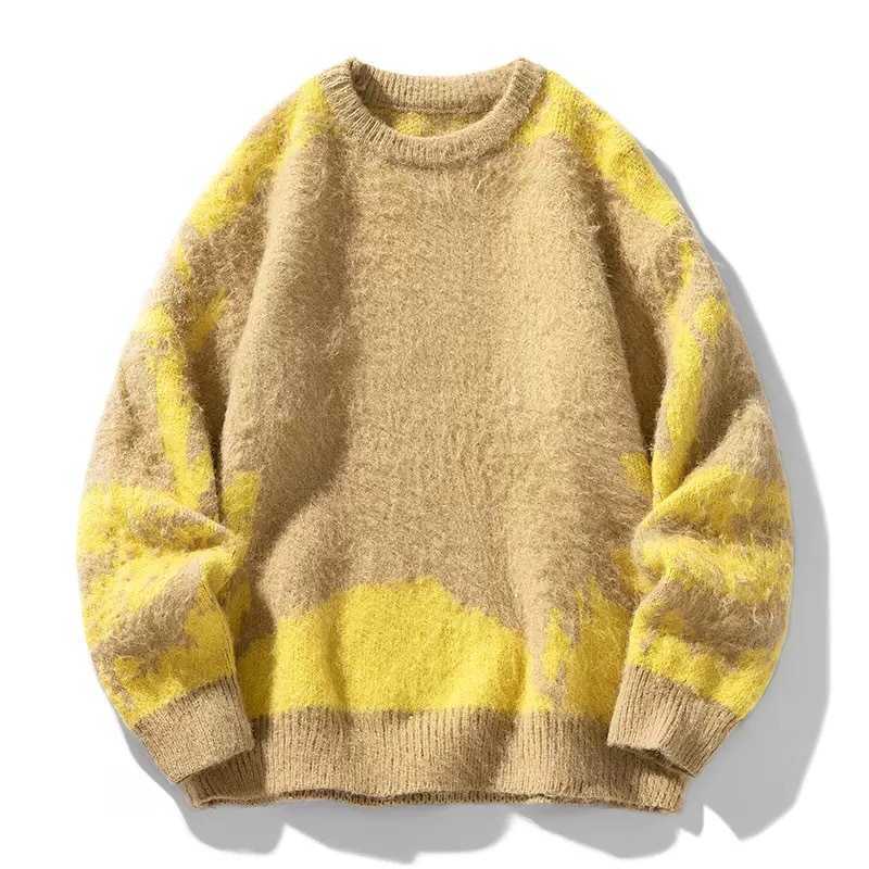 Autumn Sprand New Fashion Trendy Outdoor Sports Thickened Warm Knitwear Men's Casual Loose Plus Size High Quty Sweater S260921GON6