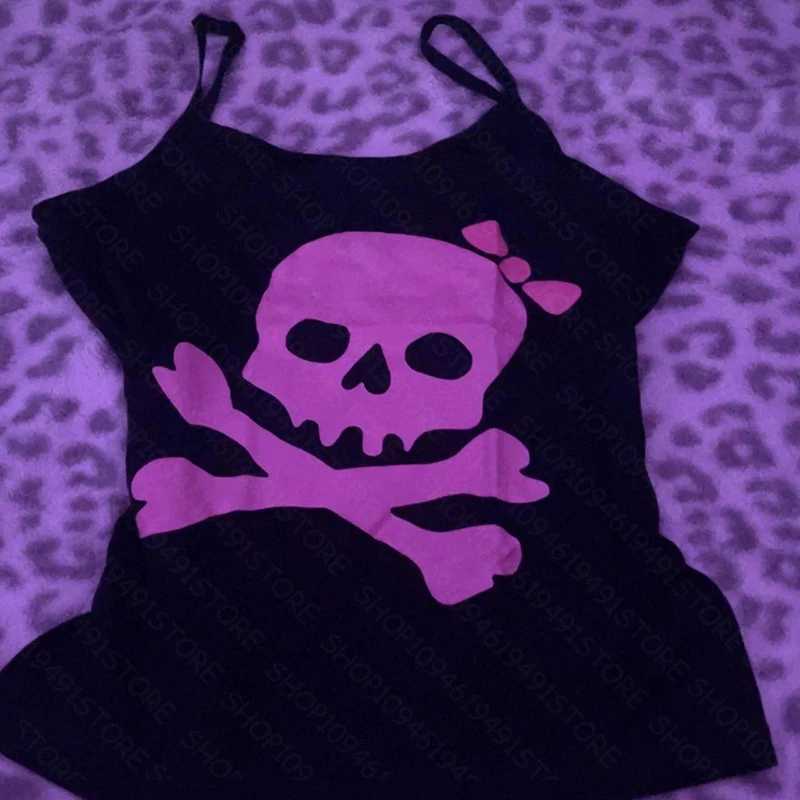 Crop Tops With Suspenders Grunge Clothes Y2k Vintage Top Women Aesthetic Women's Corset Woman Clothing Emo Summer Tanks Camis L260921LJYO