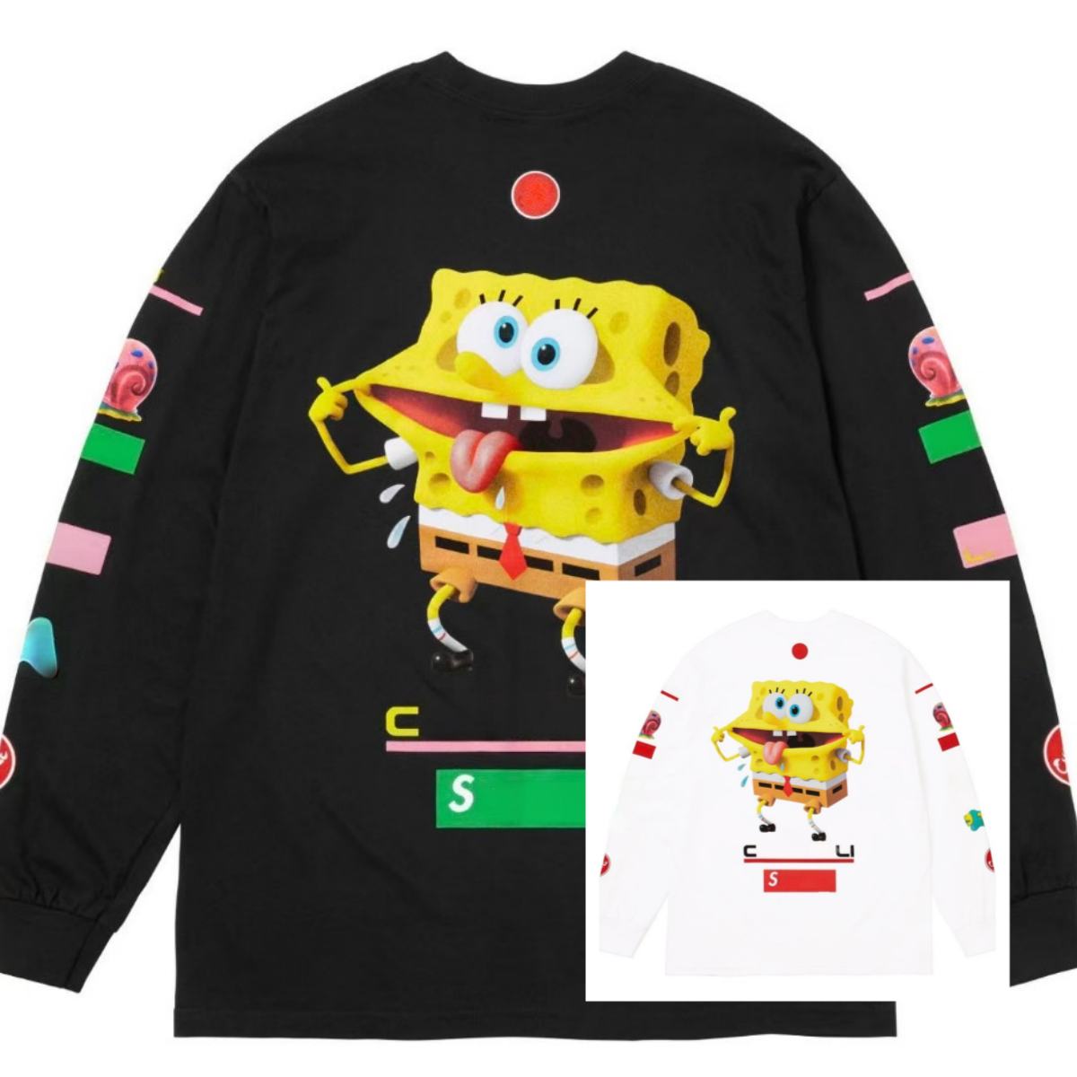 Spring and Autumn SUP letter printed patchwork round neck thin long sleeved men's wasteland style hoodie